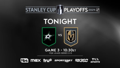 Stars and Golden Knights face off in Game 3
