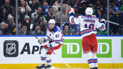 Rangers superan a los Vancouver Canucks y siguen embalados