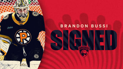Florida Panthers Agree to Terms with Goaltender Brandon Bussi on One-Year, Two-Way Contract