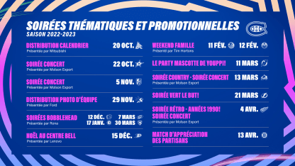 Soirée thématique et promotionnelle - 2022-2023
