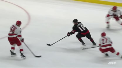 Tim Stutzle with a Powerplay Goal vs. les Hurricanes de la Caroline