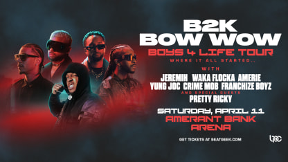 April 11: Boys 4 Life Tour featuring B2K & Bow Wow