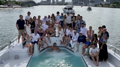 Ivan Barbashev takes Stanley Cup for ride on yacht