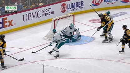 SJS@PIT: Mantha scores PPG against Yaroslav Askarov