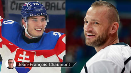 Slafkovsky Gaborik badge Chaumont