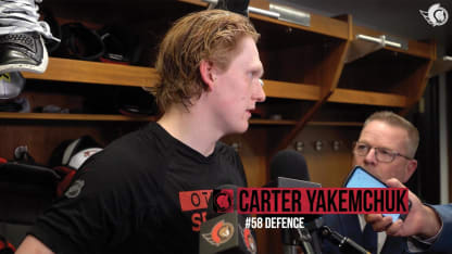 Carter Yakemchuk Postgame Availability vs BUF