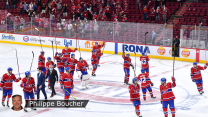 Canadiens salute fans badge Boucher