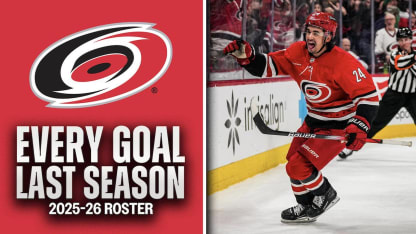 Alle Tore der Hurricanes-Spieler für 2025/26 aus der vergangenen Saison