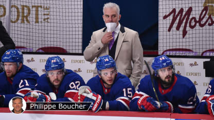 Canadiens bench Ducharme badge Boucher