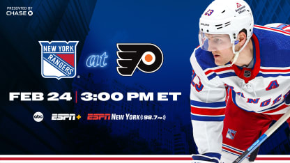 Pregame Notes: Rangers at Flyers | 02.24.24