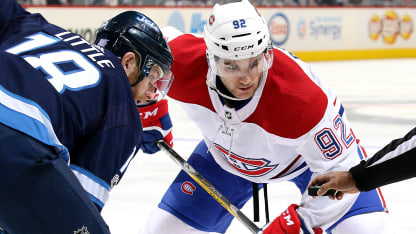 Jonathan Drouin faceoff