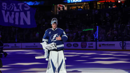 Andrei Vasilevskiy und die Tampa Bay Lightning stoppen die Jets