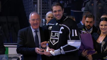 Los Angeles Kings honor Anze Kopitar career milestones