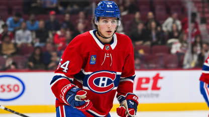 Montreal Canadiens David Reinbacher injury status knee surgery