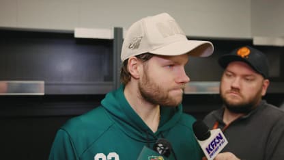 Gustavsson Postgame vs. Dallas 3/21