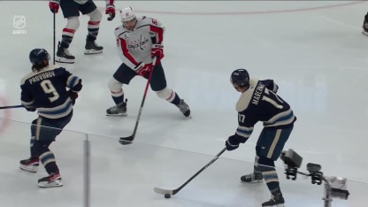 WSH@CBJ: Jenner scores goal against Clay Stevenson