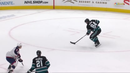 CBJ@SJS: Regenda scores goal against Jet Greaves