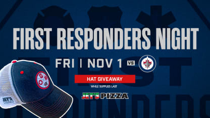 blue jackets to host first responders night