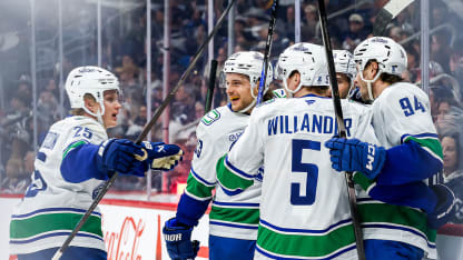 Karlsson picks the corner