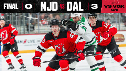 DEVILS VS STARS 12/3/25 GAME STORY