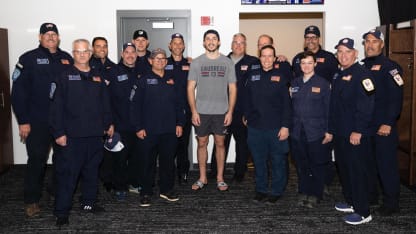 Zach Werenski Hosts and Meets Ohio Task Force One on First Responders Night 👏