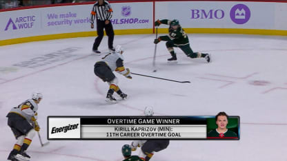 Energizer OT Winner: Kaprizov