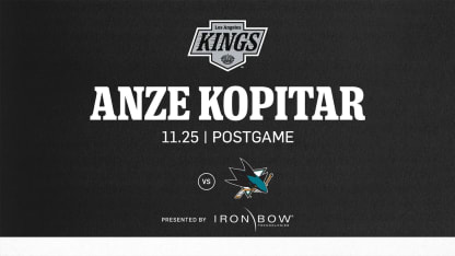 Anže Kopitar Media Availability 11/25/24