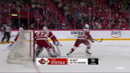 Tim Stutzle with a Spectacular Goal from Ottawa Senators vs. Detroit Red Wings