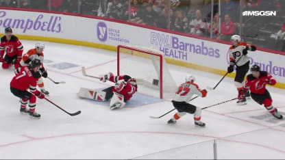 PHI@NJD: Markstrom with a great save against Noah Cates