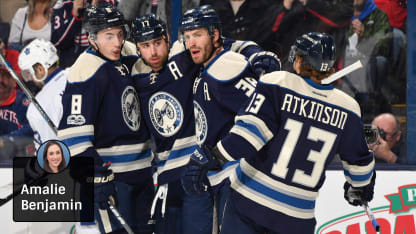 Blue Jackets celebrate