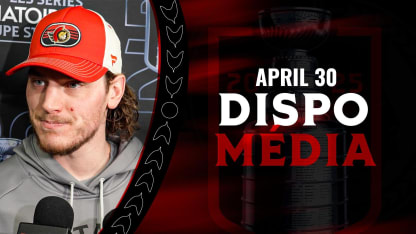 Adam Gaudette dispo médias - 30 avril