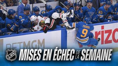 Les mises en échec de la semaine