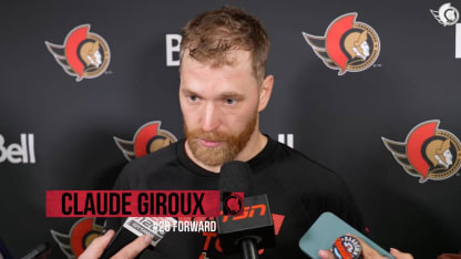 Claude Giroux dispo médias après le match contre MIN