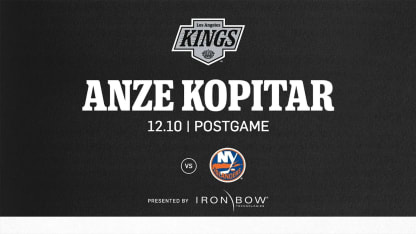 Anže Kopitar Media Availability 12/10/24