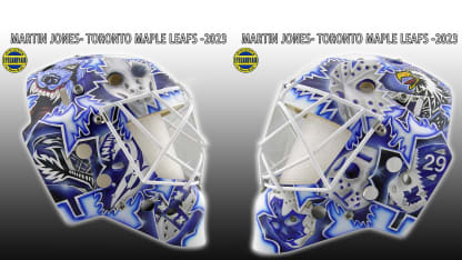 Felix Potvin Toronto Maple Leafs Eddy Mask Game Issued Goalie Mask