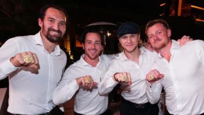 Golden Knights show off stunning Stanley Cup rings