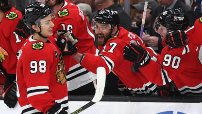 Bedard scores first NHL goal for Blackhawks