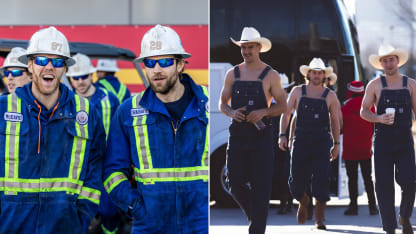 Oilers, Flames show up to Heritage Classic in unique outfits