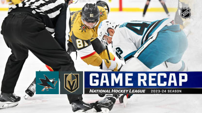 San Jose Sharks Vegas Golden Knights game recap November 10