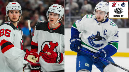 All three Hughes brothers to play in same NHL game for first time
