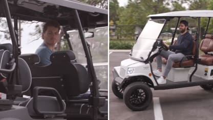 Panthers golf carts split