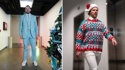 NHL players xmas spirit