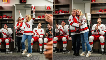 Brady Skjei mom reads Carolina Hurricanes starting lineup