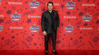 Travis Konecny arrives at the red carpet for the 2024 NHL All-Star Game