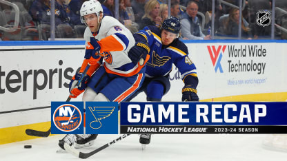 New York Islanders St. Louis Blues game recap February 22