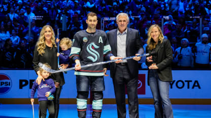 Seattle Kraken honor Jordan Eberle 1000 games in special ceremony