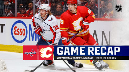 Washington Capitals Calgary Flames game recap March 18
