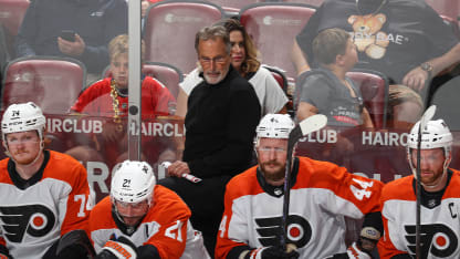 Tortorella on bench for Coaches Room 32724