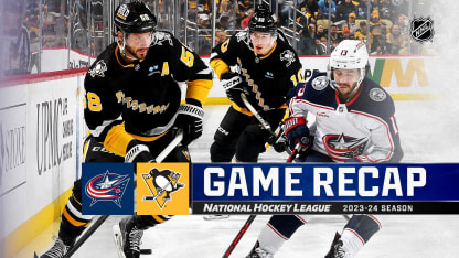 Columbus Blue Jackets Pittsburgh Penguins game recap March 28