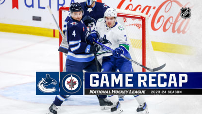 Vancouver Canucks Winnipeg Jets game recap April 18